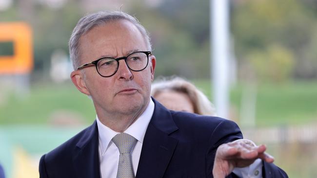 Labor leader Anthony Albanese visits Launceston in Tasmania on his first stop of the federal election campaign. Picture: Toby Zerna