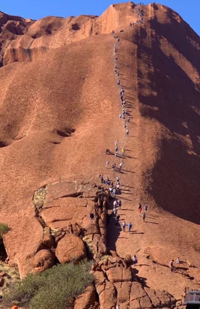 Uluru is getting busier closer to the closure date.