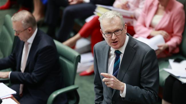 Minister for Home Affairs, Minister for Immigration and Multicultural Affairs, Minister for Cyber Security, Minister for the Arts Tony Burke said: “Nobody should be under any doubt that we will be standing up unequivocally for the rights of the Australian screen industry.” (Photo by Hilary Wardhaugh/Getty Images)
