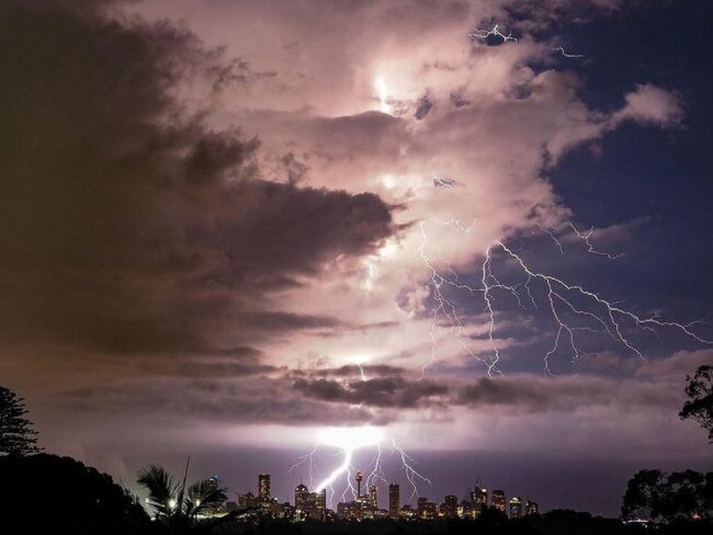 The electrical storm triggered a flurry of weather pics and vids on social media. Picture: this_is_ac/Instagram