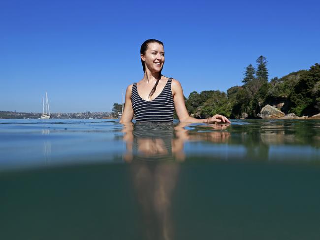 Jessica Mews likes to head to the beach when temperatures get high. Picture: Tim Hunter