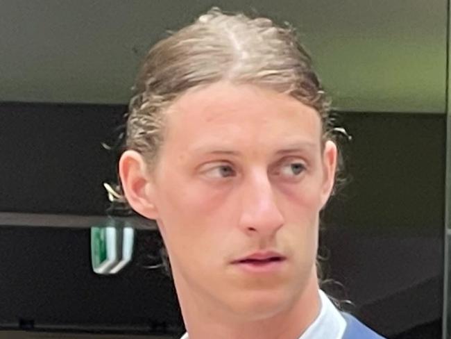 A young Cronulla man has admitted he was going to supply party drugs to his friends at a Canberra music festival, a court has heard. Shaydn Williams-Bond, 22, pleaded guilty to supplying an indictable quantity of prohibited drugs when he appeared in Sutherland Local Court on Monday, January 8 2024. Agreed facts tendered to court said Williams-Bond was driving a Toyota Hiace south on the Federal Highway near Sutton about 4.20pm on November 24 last year. Picture: Ashleigh Tullis