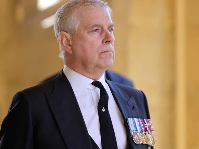 Prince Andrew has been stripped of his royal title and military honours. Picture: AFP