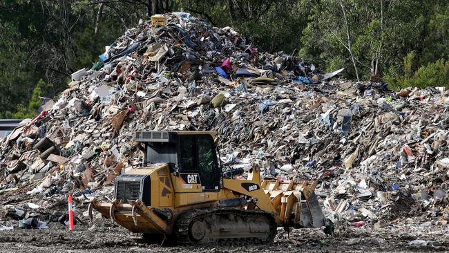 Mountains of debris had to be cleared. Picture: Nathan Edwards