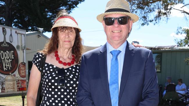 ALEXANDRA, AUSTRALIA - MARCH 16 2024 Paul McFarlane and Heather attend the 2024 Alexandra Picnic Cup Picture: Brendan Beckett