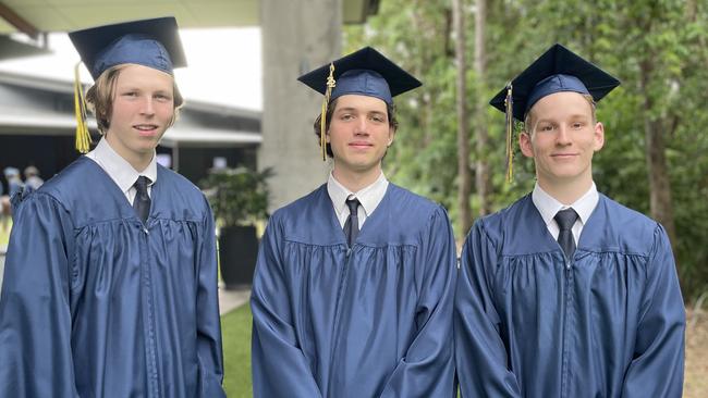 Colm Dancer, left, Xander Dundon, middle, Cooper Hinton, right. Photo: Asa Andersen.