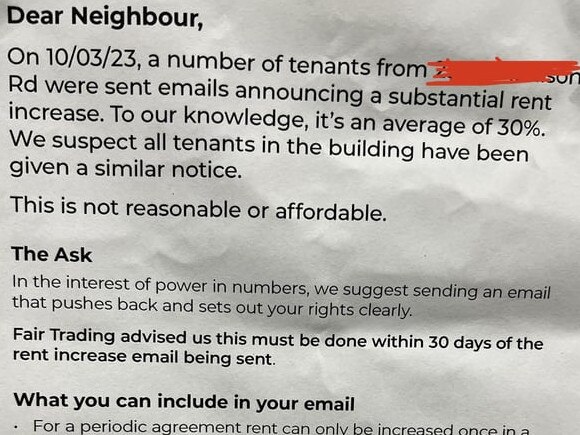 rental letter nsw. Picture: Reddit