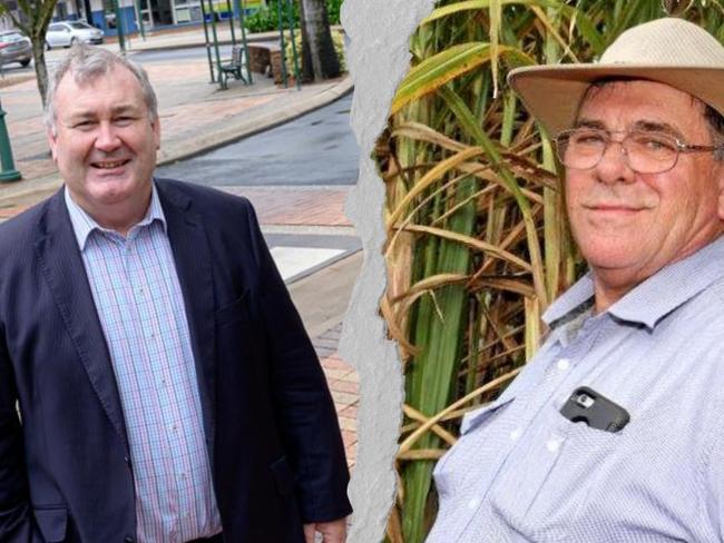 Dale Holliss and Jack Dempsey have gone head-to-head over rates concerns shared by Bundaberg farmers.