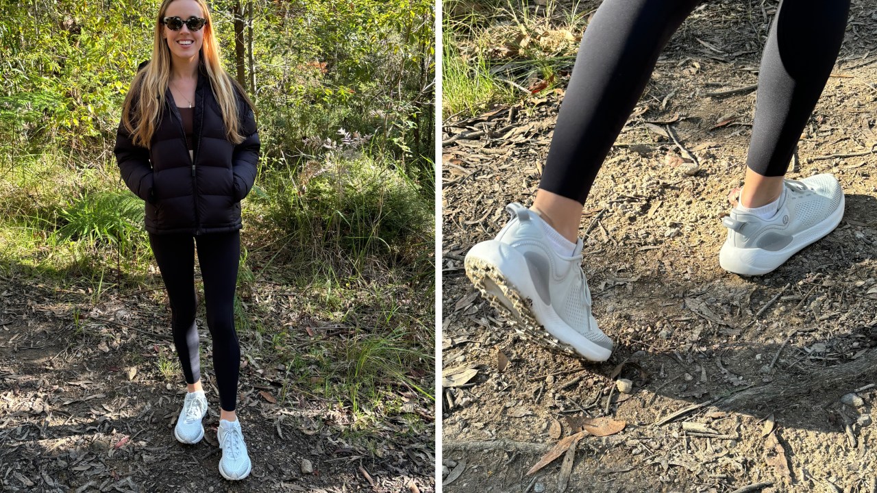 These Lululemon trail running shoes have me feeling like I can conquer any terrain. Image: Jessica Smith