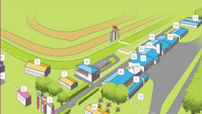 Construction of the new clubhouse will require the demolition of the Wolf Blass house building identified by the number 8 on this diagram.