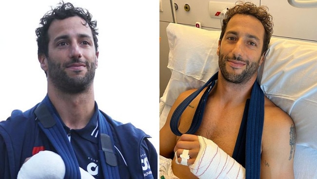 Daniel Ricciardo posts update from hospital