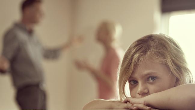 A woman basher bear-hugged his former partner to the ground in front of their kids, leaving her struggling to breathe. Generic picture