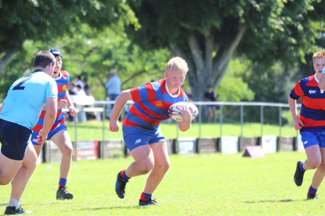Ballymore Cup rugby action at the Albany Creek Brumbies Junior Rugby Union Club on Friday, April 12, 2024.
