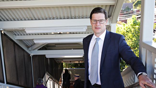 Jonathan O'Dea MP at Roseville train station. Picture: Adam Yip / Manly Daily