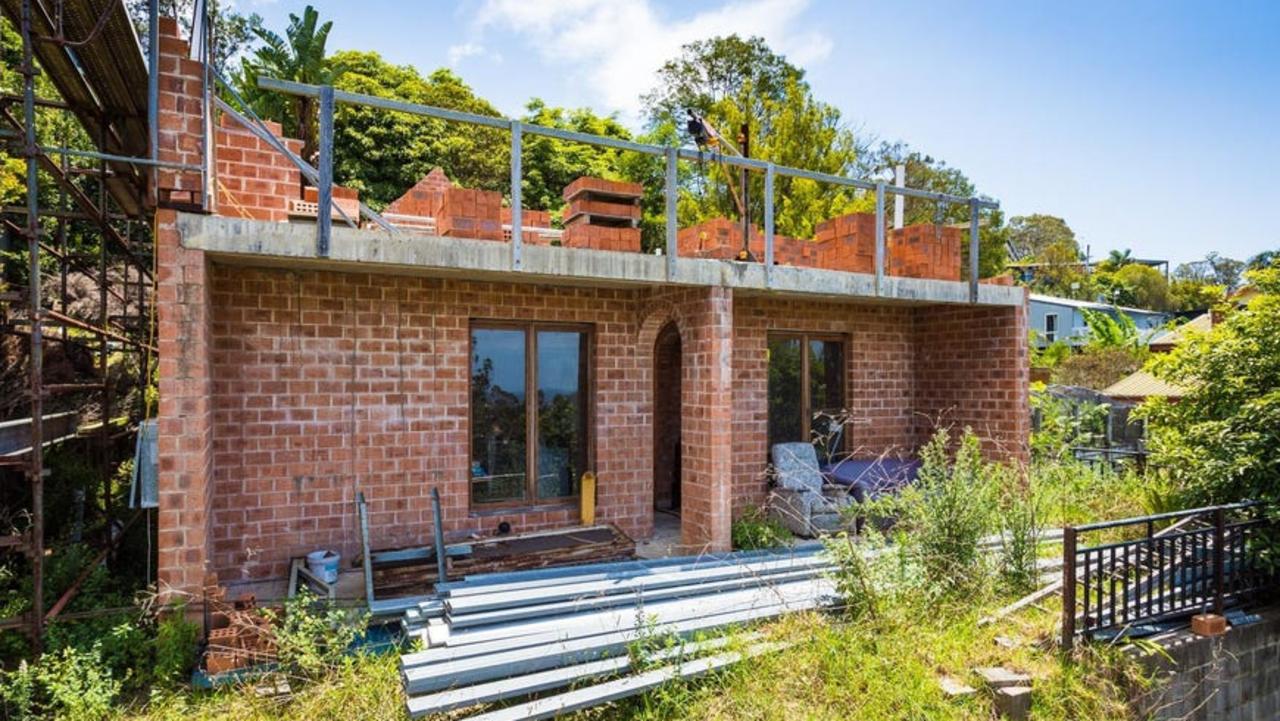 An incomplete south coast home for sale at $490,000.