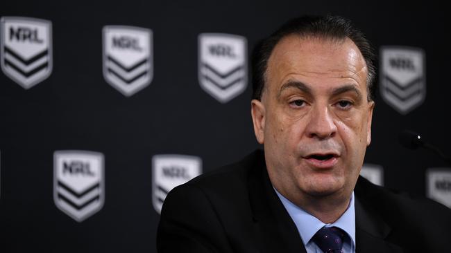 ARLC Chairman Peter V'landys is the man to lead the NRL out of this mess. Picture: AAP