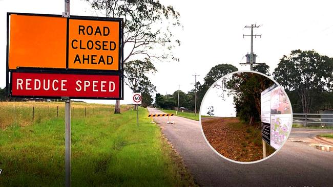 Scenic Rd which has been closed off to the public since September is where the state government has erected a billboard away from the public eye, calling for community comment on plans to build a new primary school on one of the state’s busiest roads.