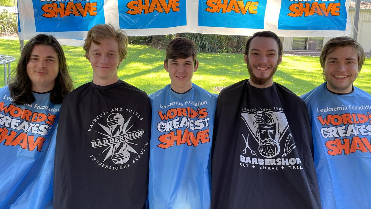 Sam Smit and a group of his friends pre-shave.