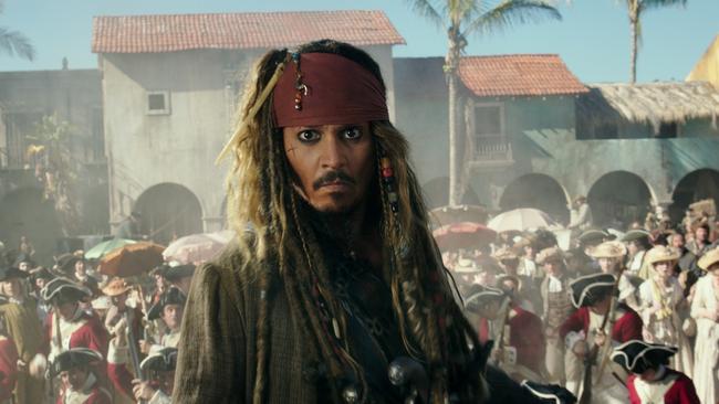 Johnny Depp as Captain Jack Sparrow in Pirates of the Caribbean: Dead Men Tell No Tales. Photo: Disney Enterprises