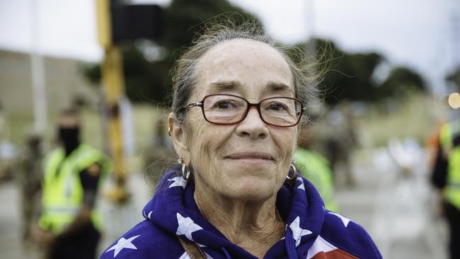 Mary Thomsen, 69, said she is shocked by the violence that has erupted in Kenosha. Picture: Angus Mordant for NewsCorp Australia