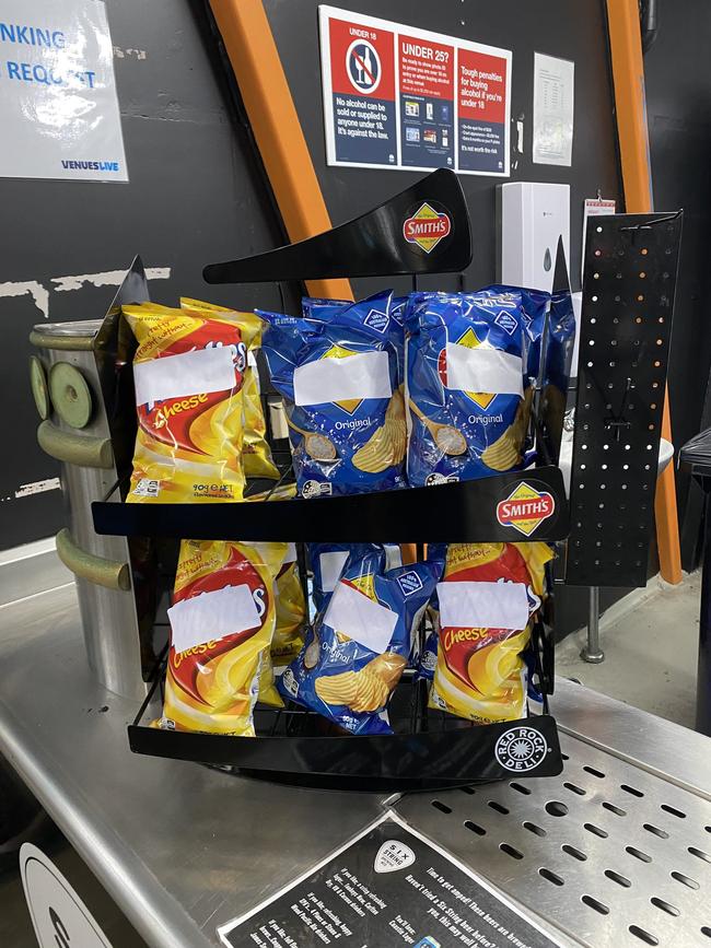 Chip stand at a Central Coast Mariners game. Credit: X