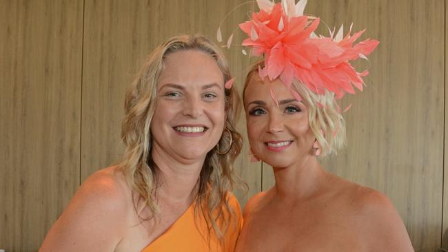 Alicia Bradford and Marie Fedorov at Women in Law race day at Aquis GCTC, Bundall. Picture: Regina King