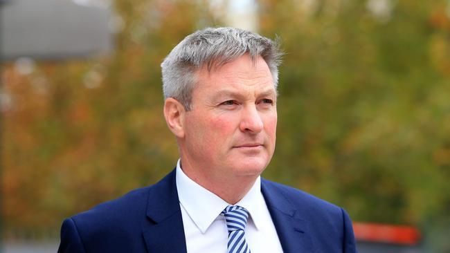 Westpac's Alastair Welsh leaves the banking and financial services royal commission in Melbourne. Picture: Aaron Francis/The Australian