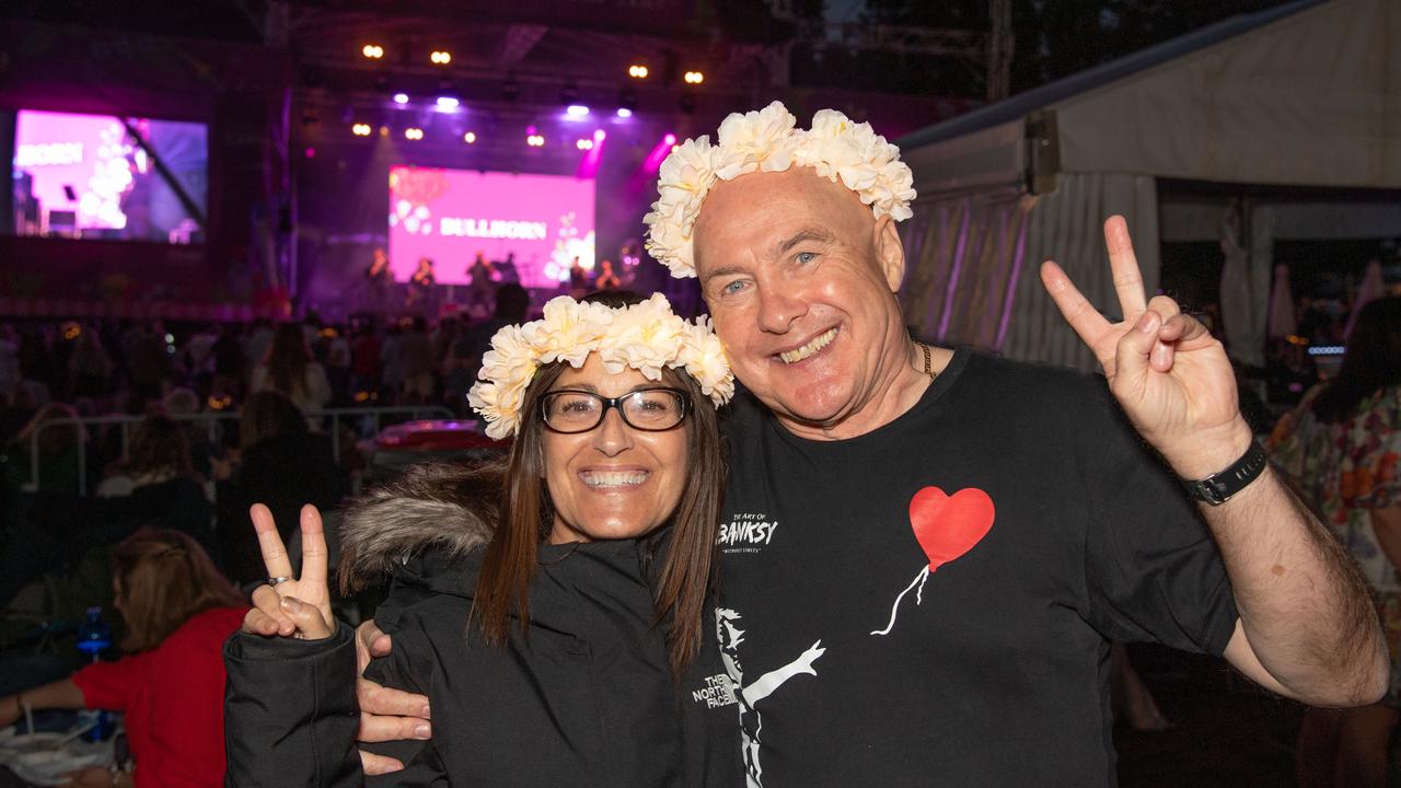 (From left) Mila and Mick Ferris. Toowoomba Carnival of Flowers Festival of Food and Wine. Saturday, September 14, 2024. Picture: Nev Madsen