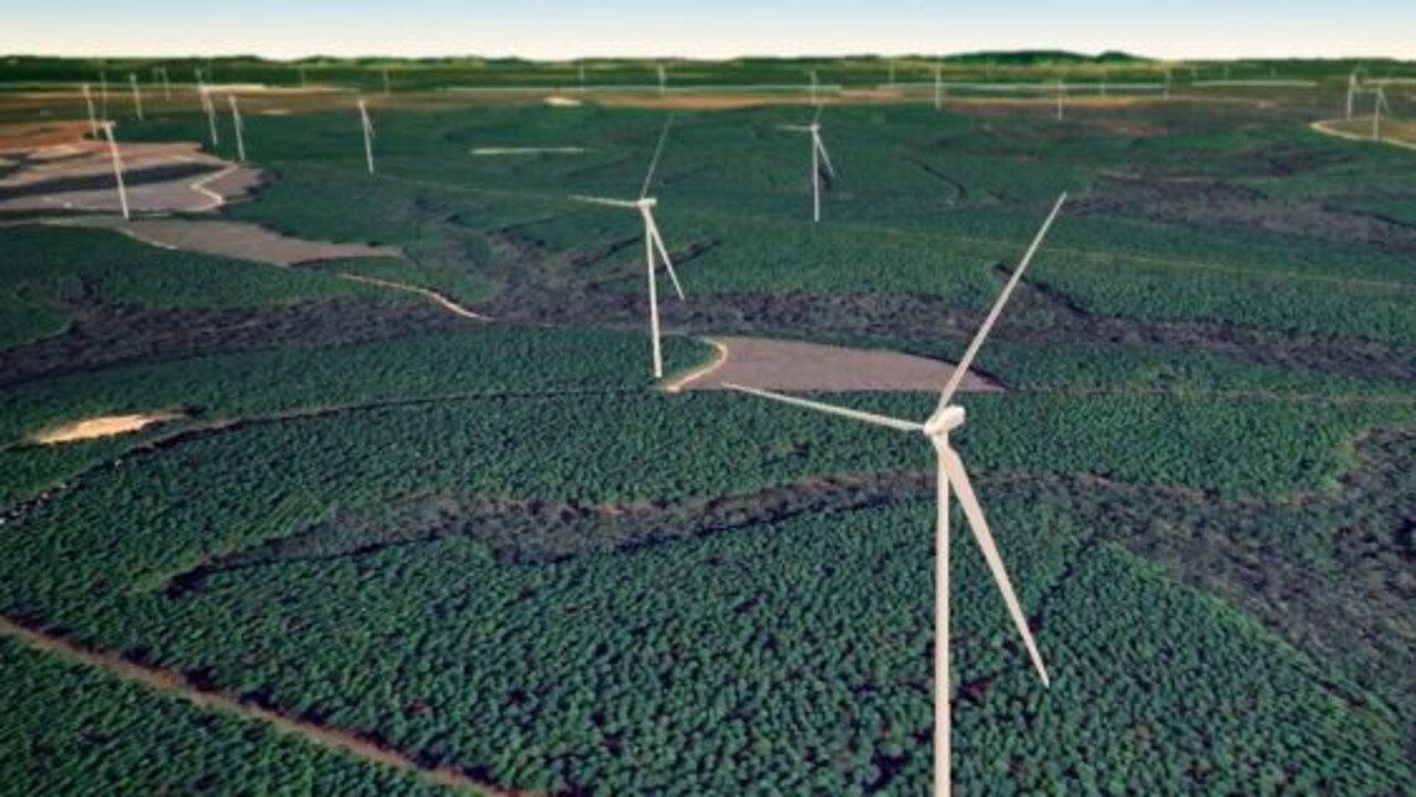 The projected Forest Wind Project.