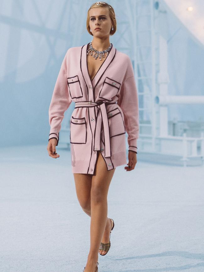 A cardigan cover-up from Chanel Spring 2021.
