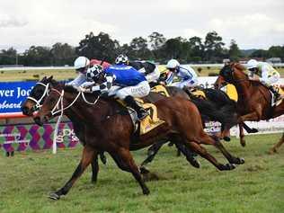 Sixties Groove ($3.50fav, Jason Collett) beat home The Lord Mayor ($9, Lee Magorrian) by a head with Carzoff ($4.60, Glen Boss) a further length back in third, both trained by Chris Waller, to win the $200,000 Iron Jack Grafton Cup over 2350m at Clarence River Jockey Club on Thursday, 9th July, 2020. Picture: Adam Hourigan