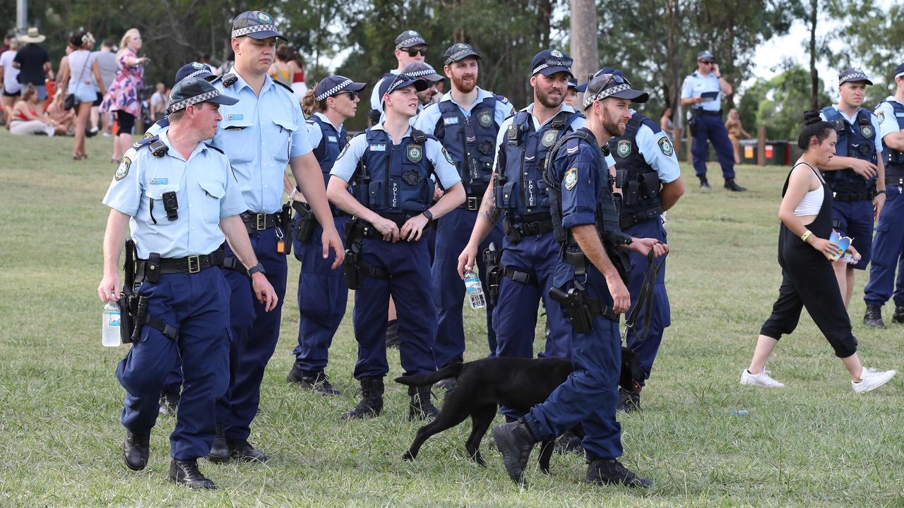 Police have escalated their efforts in the wake of a string of deaths from overdoses at music festivals across the country. Picture: David Swift.