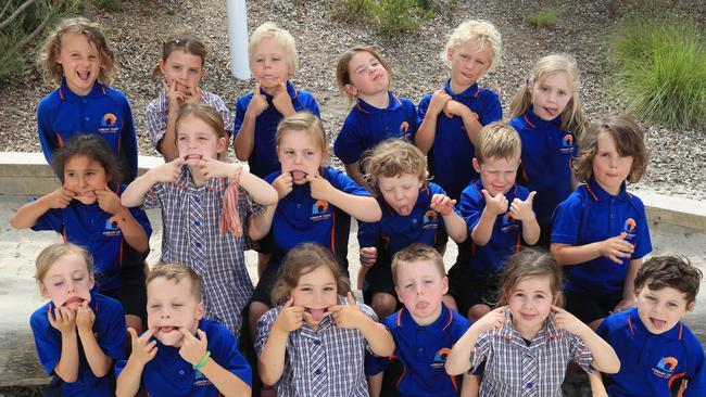 Torquay Coast Primary School Prep D Back Row From Left: Rio Nicholls, Nina Holtgrefe, Oscar Goldsworthy, Lexie Nuske, Zephyr Willis, Juliet Baker Middle Row From Left : Yara Elbrish, Faye Rantall, Rosie Shepherd, Teddy Blunt, Max Fiorillo, Hamish Turnball Front Row From Left: Olivia Baud, Leo Bunworth, Aurora Formica, Rafael Remenyi, Zoe Wilson, Maciu Roxburgh Picture: Mark Wilson