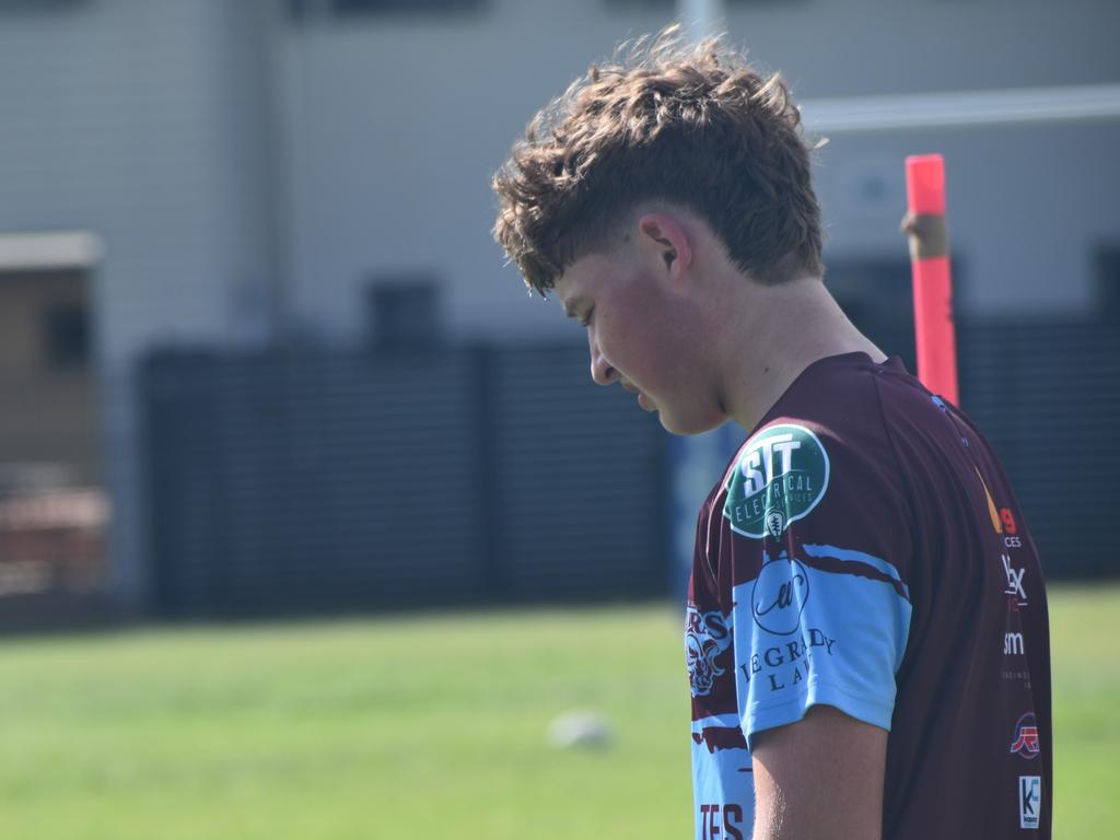 CQ Capras under-17 boys squad at a pre-season training session at The Cathedral College, Rockhampton, on December 7, 2024.