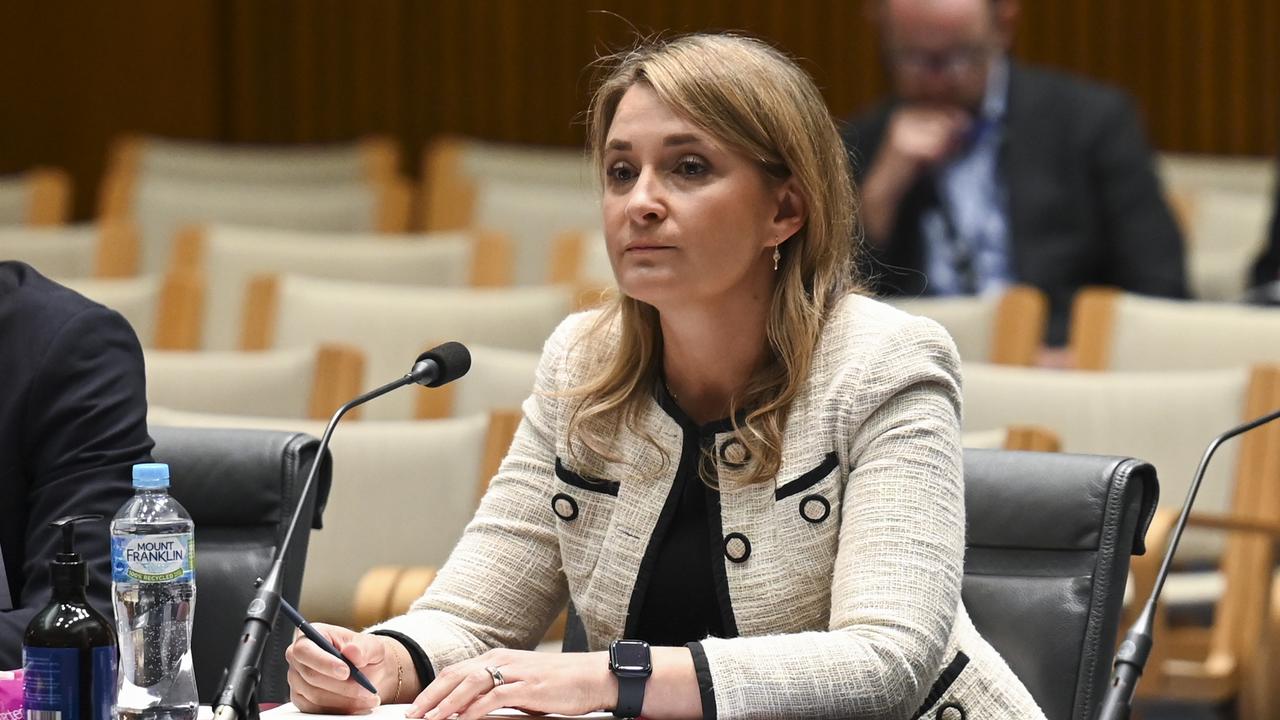 Optus CEO Kelly Bayer Rosmarin wanted to put in a good showing at a Senate inquiry into the outage despite knowing her time was nearly up. Picture: NCA NewsWire / Martin Ollman