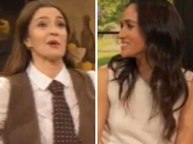 Meghan popped up on the Drew Barrymore Show on Thursday to promote her new series. Picture: Supplied