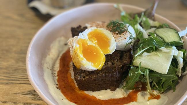 Keto loaf at Organik Store &amp; Cafe, Glenelg South. Picture: Jessica Galletly