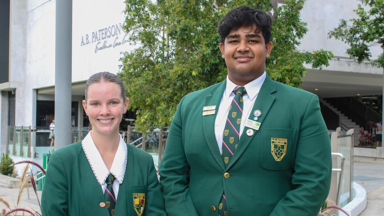 A.B. Paterson College 2025 Captains Ellie Sinclair and Nevindu Dammannagoda. Picture: Supplied