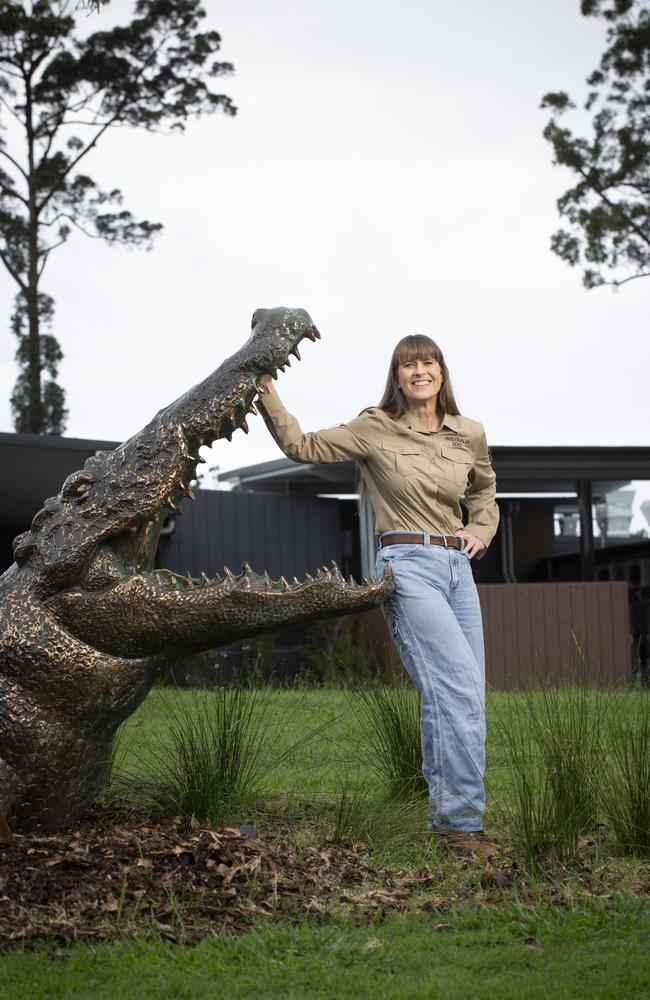 Terri Irwin said they are honouring Steve’s legacy at the zoo. Picture: Russell Shakespeare