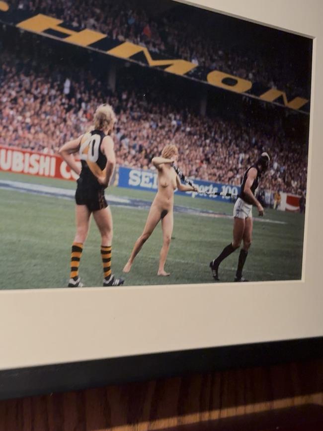 Streakers too make an appearance on the Old Mates’ walls. Picture: Benedict Brook