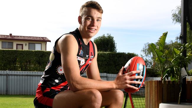 Is West Adelaide prospect Riley Thilthorpe the next Brodie Grundy? Picture: Tricia Watkinson