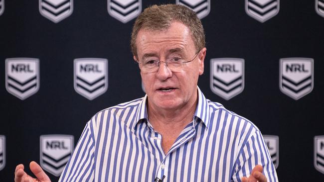 NRL head of football elite competitions Graham Annesley has conducted a review of the 2022 season. Picture: AAP Image/James Gourley