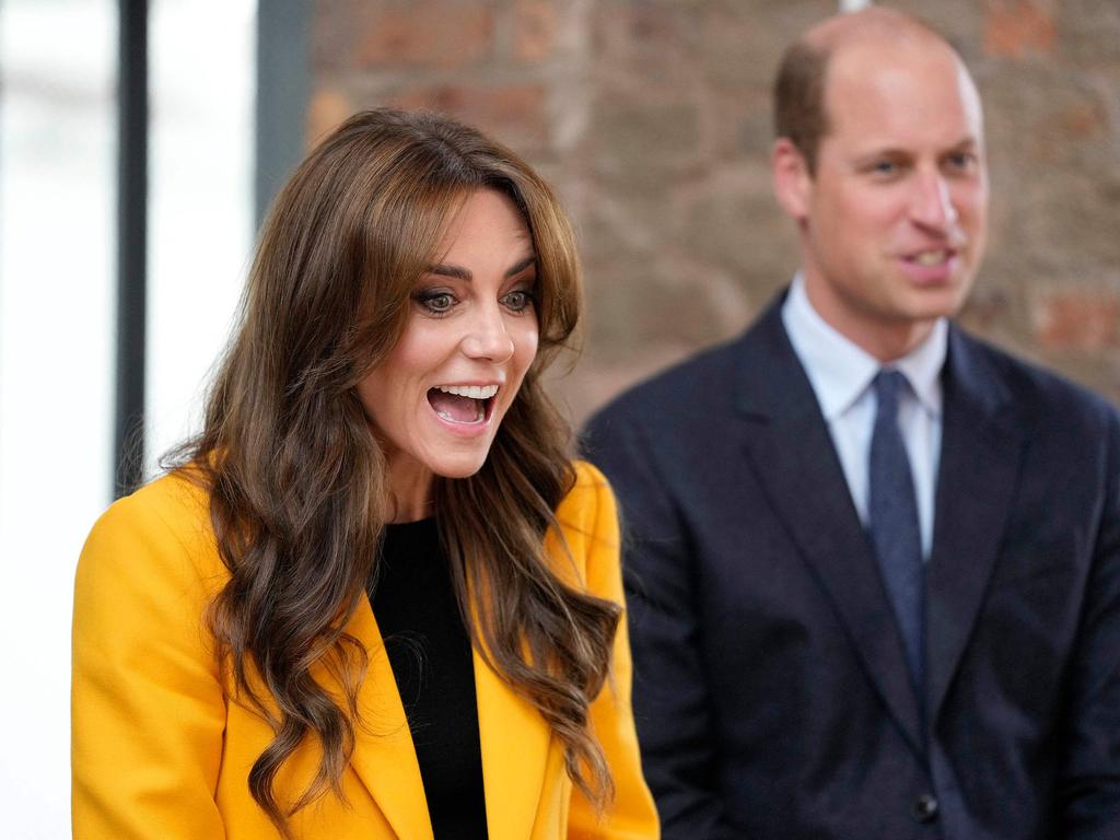 Kate Middleton and Prince William mark World Mental Health Day in Birmingham, England on Tuesday. Picture: Kirsty Wigglesworth / POOL / AFP