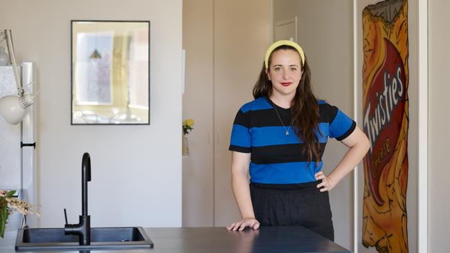 Mini Mansion Adelaide Airbnb owner Billie Justice Thomson says Adelaide City Council's higher rate fee for owners of short term accommodation is not unreasonable. Picture: Kate Bowman