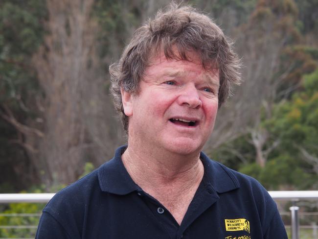 Rob Pennicott at his new cruise base and restaurant at Adventure Bay on Bruny Island.