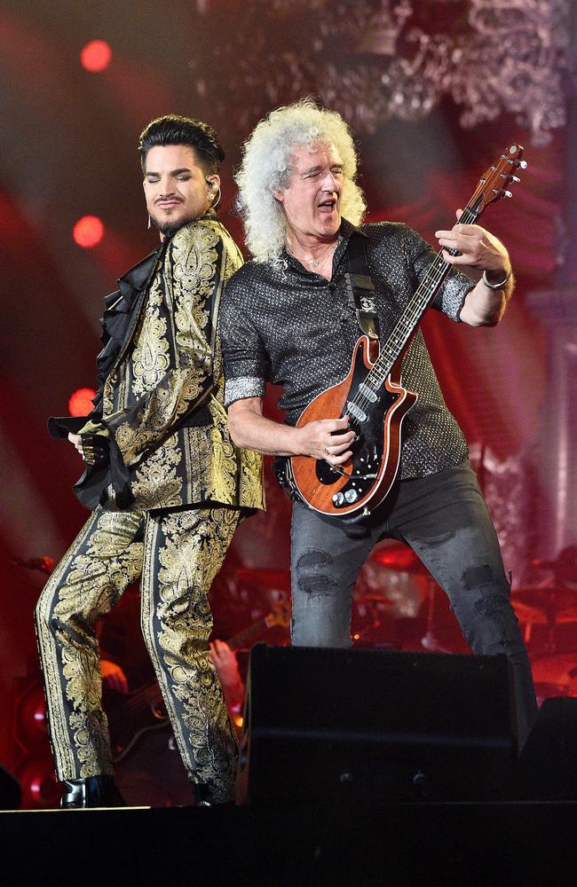 Queen and Adam Lambert have donated their stage for Fire Fight Australia. Picture: Theo Wargo/Getty Images.