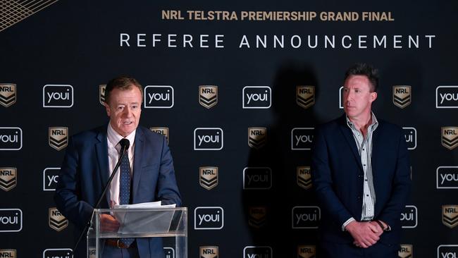 2022 NRL Grand Final Match Officials Announcement at Allianz Stadium, Jared Maxwell . Picture: NRL Photos/Gregg Porteous