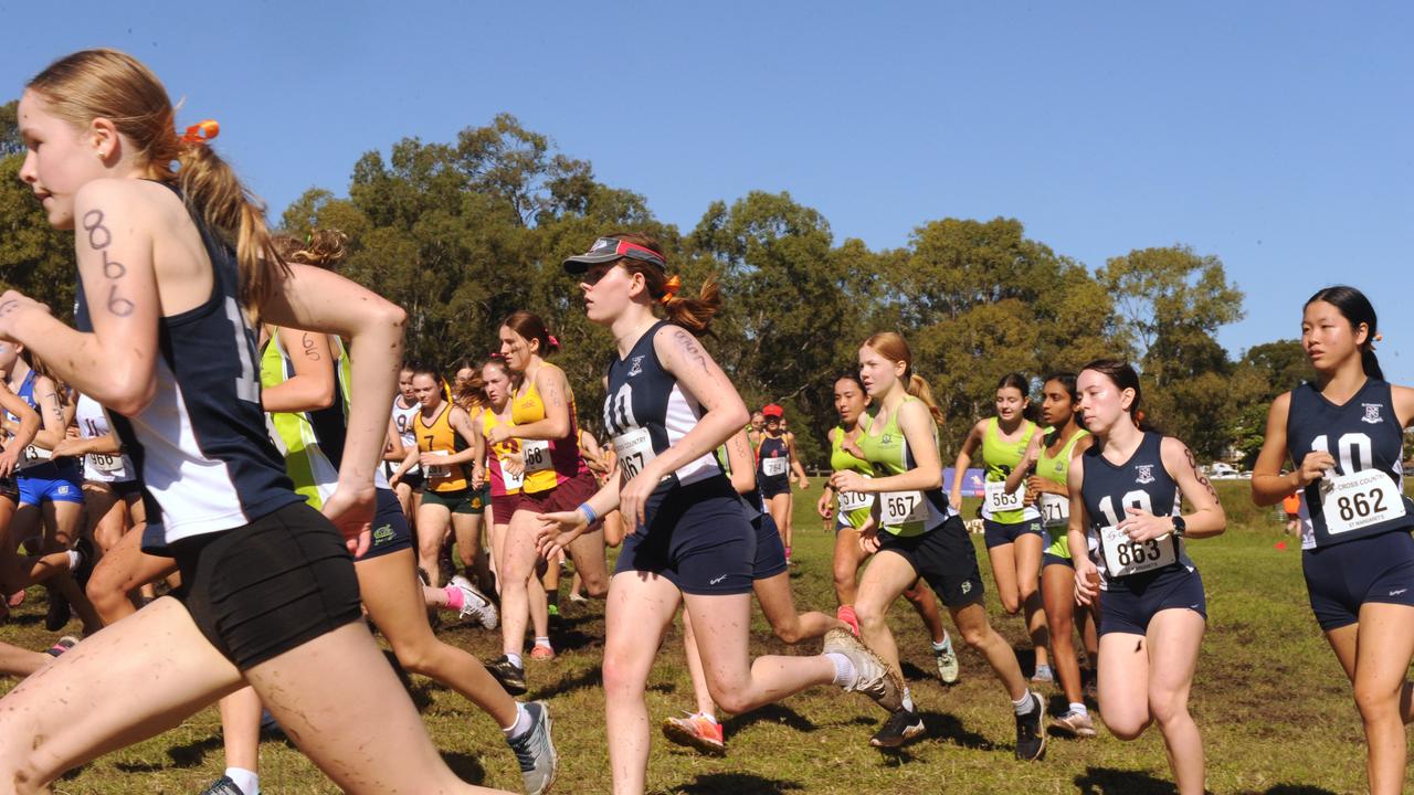 Annual QGSSSA private schoolgirl cross country championship at Rivermount College in Yatala. Saturday May 15, 2021. Picture, John Gass