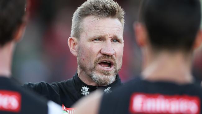 Things could get worse for Nathan Buckley and the Pies, Mick McGuane believes. Picture: AFL Photos/Getty Images