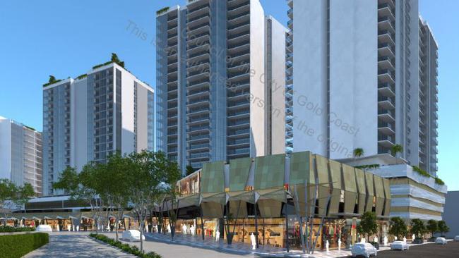 A retail precinct would be included in the project. Supplied by Gold Coast City Council